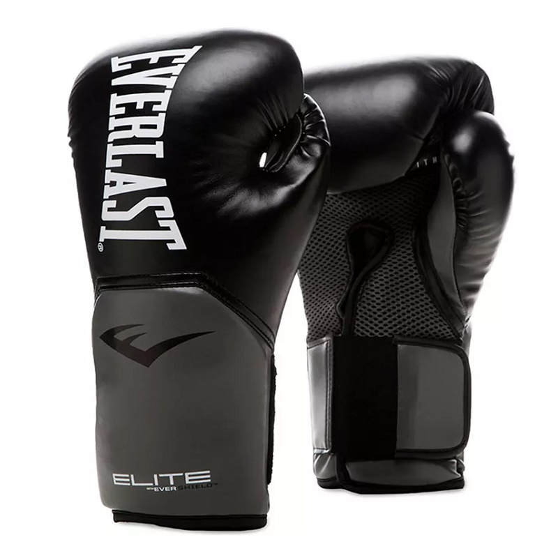 Guante Box Everlast Elite Negro 16 oz - Ansaldi Deportes