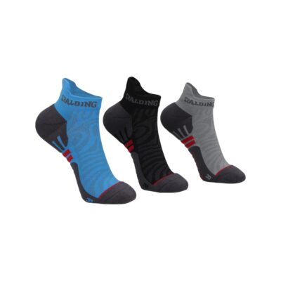 Tripack Calcetines Deportivos Cortos Hombre Spalding Ng-Az-Gr