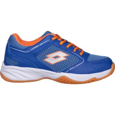 Zapatilla Voleibol Juvenil Lotto Jumper 400 III Azul-Naranjo