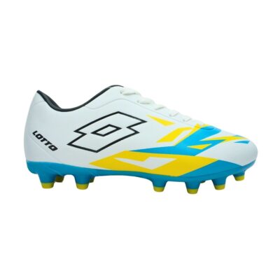 Zapato Futbol Juvenil Lotto Siro FG Blanco-Amarillo J0719-2