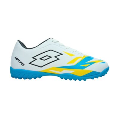Zapatilla Baby Futbol Infantil Lotto Siro TF Blanco-Amarillo J0714-1