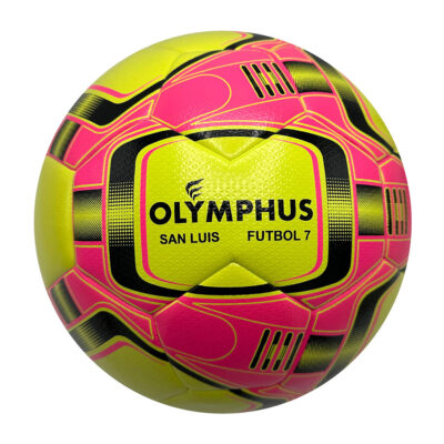 Balon Futbolito Olymphus San Luis N°5 Amarillo-Rosado