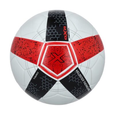 Balon Futbol OXN Veloster Pro N°5 Rojo-Negro
