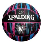 Balon Basquetbol Spalding Marble Series Negro-Rosado N°6