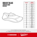Zapato De Agua Barracuda Aquashoes - Imagen 14