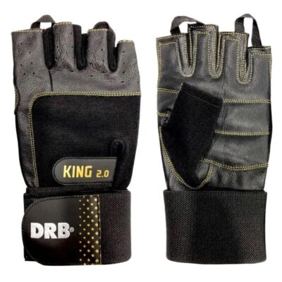 Guante Fitness con Muñequera Cuero DRB King 2.0
